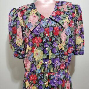 Vintage Floral Sunshine Starshine Dress